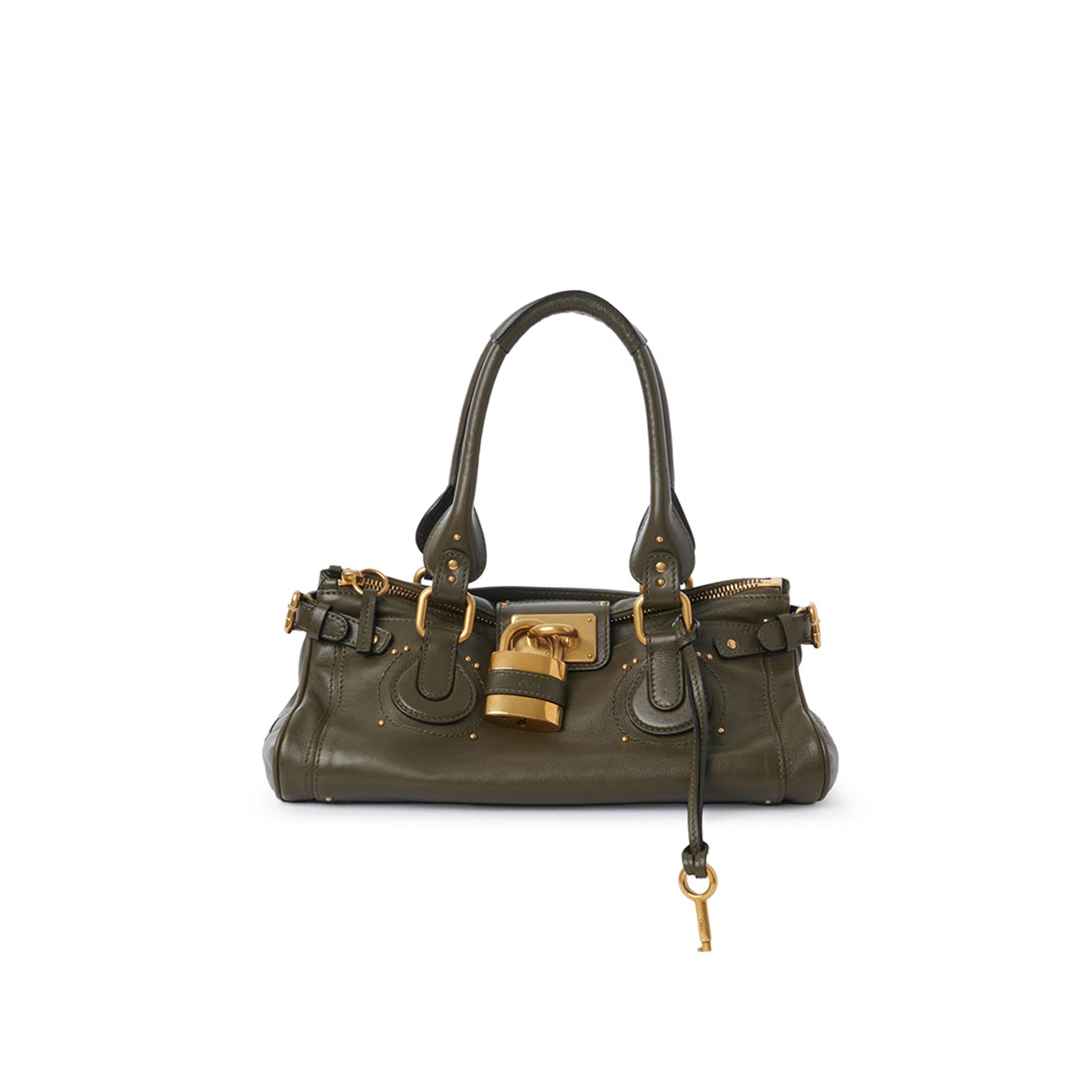 Ch10É paddington bag in grained leather ch25ws802p753e5 (36*18*18cm)